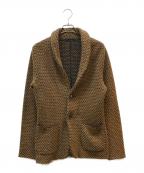 LARDINIラルディーニ）の古着「チョールカラーツイードテーラードジャケット」｜ブラウン