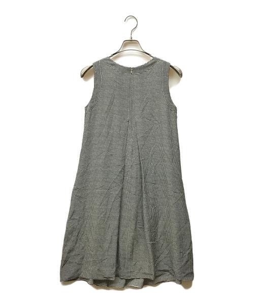 'S Max Mara（エスマックスマーラ）'S Max Mara (エスマックスマーラ) シルク千鳥格子ワンピース アイボリー サイズ:38の古着・服飾アイテム