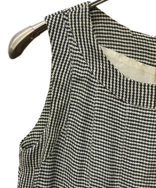 'S Max Mara（エスマックスマーラ）'S Max Mara (エスマックスマーラ) シルク千鳥格子ワンピース アイボリー サイズ:38の古着・服飾アイテム