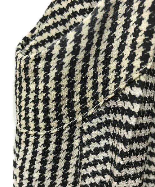 'S Max Mara（エスマックスマーラ）'S Max Mara (エスマックスマーラ) シルク千鳥格子ワンピース アイボリー サイズ:38の古着・服飾アイテム