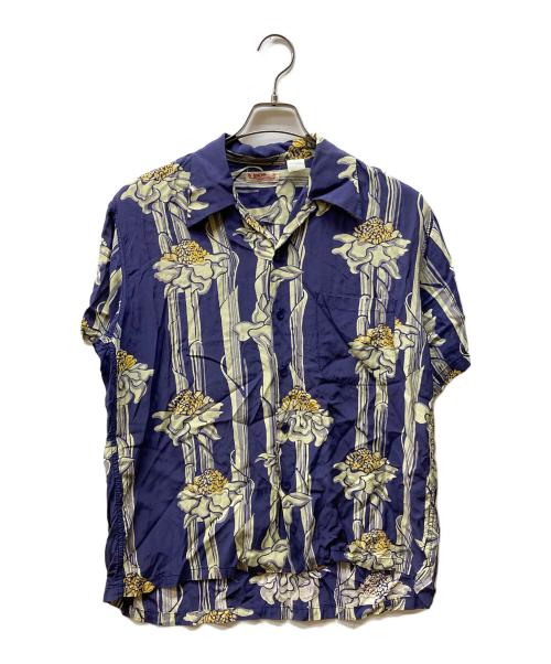 Sun Surf（サンサーフ）Sun Surf (サンサーフ) 半袖アロハシャツ ネイビー サイズ:記載なしの古着・服飾アイテム