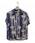 Sun Surf（サンサーフ）の古着「半袖アロハシャツ」｜ネイビー