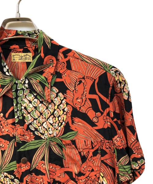 Sun Surf（サンサーフ）Sun Surf (サンサーフ) 半袖アロハシャツ ブラック サイズ:Mの古着・服飾アイテム