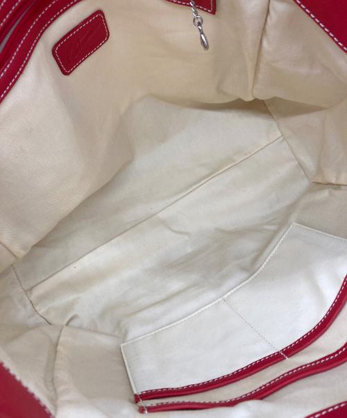 KITAMURA（キタムラ）KITAMURA (キタムラ) トートバッグ レッドの古着・服飾アイテム