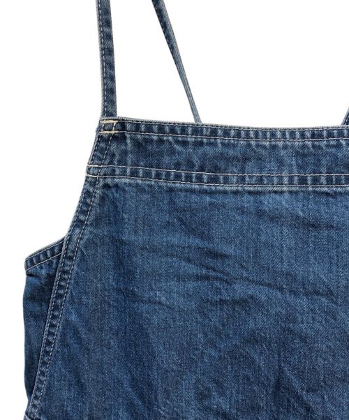 SLOBE IENA（スローブ イエナ）SLOBE IENA (スローブ イエナ) LE DENIMレースアップフレアジャンパースカート ブルー サイズ:36の古着・服飾アイテム