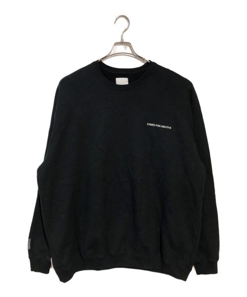 Stripes For Creative（ストライプ フォー クリエイティブ）Stripes For Creative (ストライプ フォー クリエイティブ) クルーネックスウェット ブラック サイズ:XXLの古着・服飾アイテム