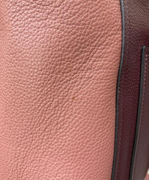 COLE HAAN（コールハーン）COLE HAAN (コールハーン) バイカラートートバッグ ピンクの古着・服飾アイテム