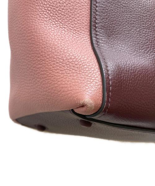 COLE HAAN（コールハーン）COLE HAAN (コールハーン) バイカラートートバッグ ピンクの古着・服飾アイテム