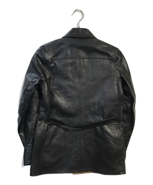 LOST CONTROL（ロストコントロール）LOST CONTROL (ロストコントロール) レザーカーコート ブラック サイズ:1の古着・服飾アイテム
