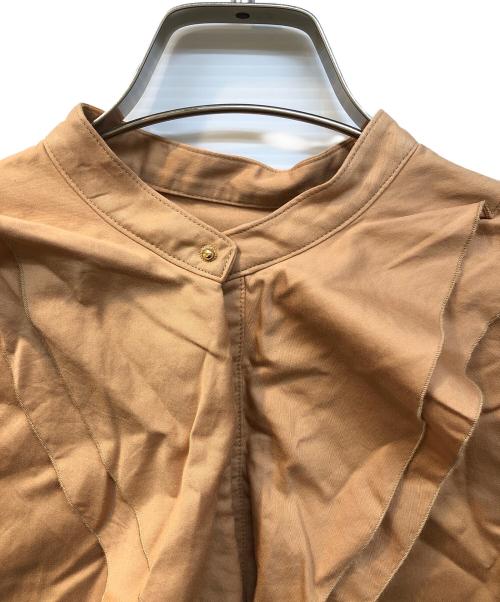 DRAWER（ドゥロワー）Drawer (ドゥロワー) D PRE1 CO SATN STDLNG OP ベージュ サイズ:Ｓの古着・服飾アイテム