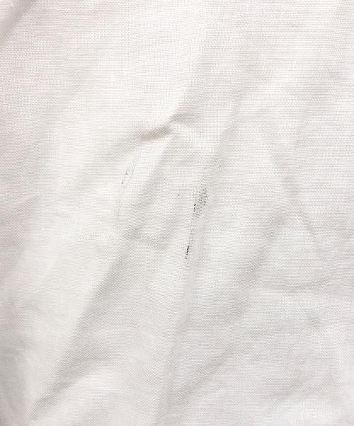 GEORGES RECH（ジョルジュレッシュ）GEORGES RECH (ジョルジュレッシュ) ロゴ入りベーシックリネンシャツ ホワイト サイズ:Mの古着・服飾アイテム