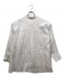 GEORGES RECH (ジョルジュレッシュ) ロゴ入りベーシックリネンシャツ ホワイト サイズ:M：9000円