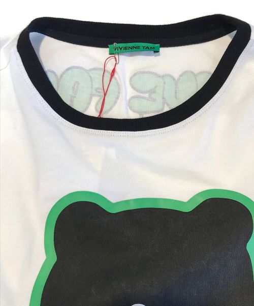 VIVIENNE TAM（ヴィヴィアンタム）VIVIENNE TAM (ヴィヴィアンタム) 210G SOLID COTTON JERSEY PANDA グリーン サイズ:Lの古着・服飾アイテム