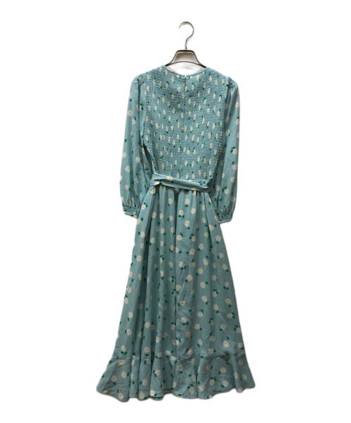 Kate Spade（ケイトスペード）Kate Spade (ケイトスペード) ダンシング アスター スモック ドレス ブルー サイズ:2の古着・服飾アイテム