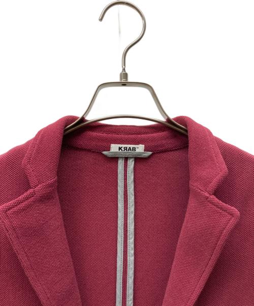 KRAB（クラブ）KRAB (クラブ) 2Bジャケット レッド サイズ:Sの古着・服飾アイテム