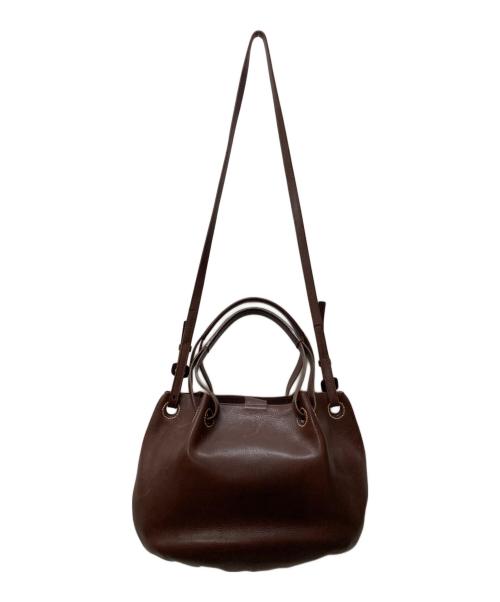 genten（ゲンテン）genten (ゲンテン) 2wayレザーショルダーバッグ ブラウンの古着・服飾アイテム