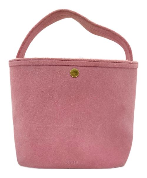chiiii（チー）CHIIII (チー) スエードバスケットバッグ ピンクの古着・服飾アイテム