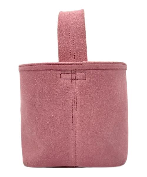 chiiii（チー）CHIIII (チー) スエードバスケットバッグ ピンクの古着・服飾アイテム