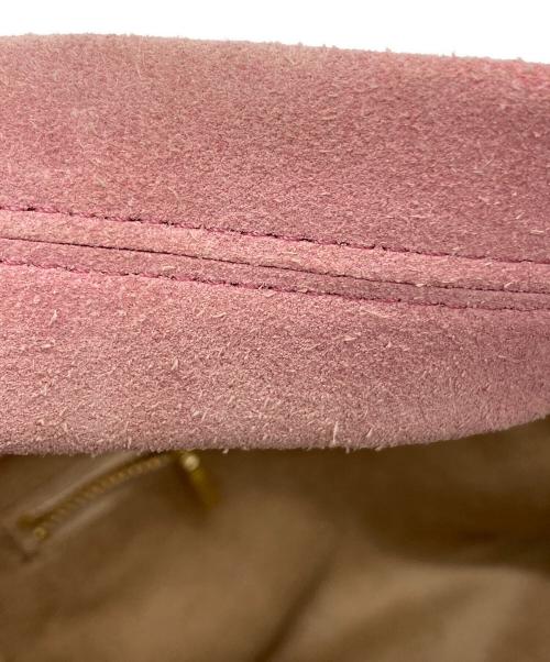 chiiii（チー）CHIIII (チー) スエードバスケットバッグ ピンクの古着・服飾アイテム