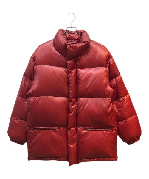 UNUSED（アンユーズド）UNUSED (アンユーズド) ビックサイズスタンドカラーダウンジャケット レッド サイズ:2の古着・服飾アイテム