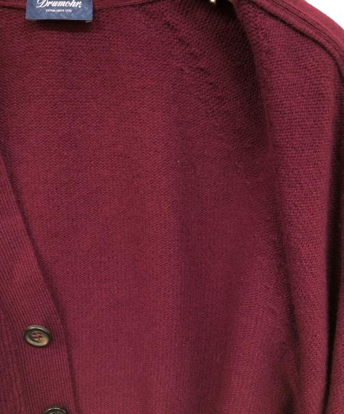 Drumohr（ドルモア）Drumohr (ドルモア) ニットカーディガン ボルドー サイズ:Lの古着・服飾アイテム