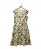 LAURA ASHLEY WEEKENDローラアシュレイ ウィークエンド）の古着「ノースリーブワンピース」｜ベージュ