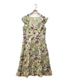 LAURA ASHLEY WEEKEND（ローラアシュレイ ウィークエンド）の古着「ノースリーブワンピース」｜ベージュ