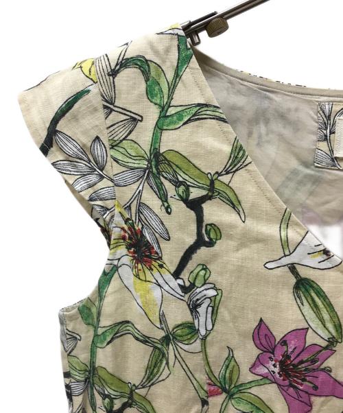 LAURA ASHLEY WEEKEND（ローラアシュレイ ウィークエンド）LAURA ASHLEY WEEKEND (ローラアシュレイ ウィークエンド) ノースリーブワンピース ベージュ サイズ:11の古着・服飾アイテム