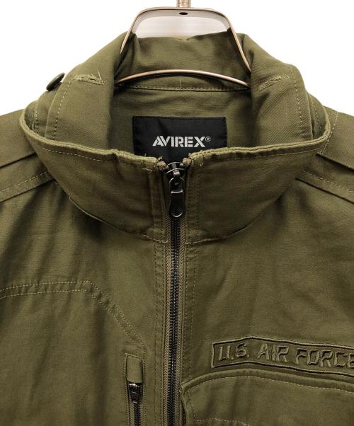 AVIREX（アヴィレックス）AVIREX (アヴィレックス) COOLMAX MILITARY CUSTOM JACKET グリーン サイズ:Mの古着・服飾アイテム