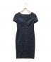 EMPORIO ARMANI（エンポリオアルマーニ）の古着「ストレッチリネンワンピース」｜ネイビー