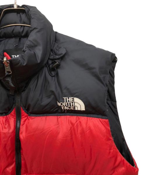 THE NORTH FACE（ザ ノース フェイス）THE NORTH FACE (ザ ノース フェイス) ヌプシダウンベスト レッド サイズ:XXLの古着・服飾アイテム