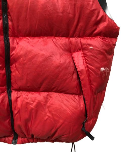 THE NORTH FACE（ザ ノース フェイス）THE NORTH FACE (ザ ノース フェイス) ヌプシダウンベスト レッド サイズ:XXLの古着・服飾アイテム