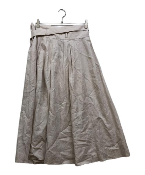 ATON（エイトン）ATON (エイトン) リネンスカート ベージュ サイズ:SIZE 01の古着・服飾アイテム