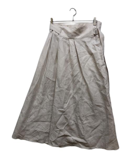 ATON（エイトン）ATON (エイトン) リネンスカート ベージュ サイズ:SIZE 01の古着・服飾アイテム