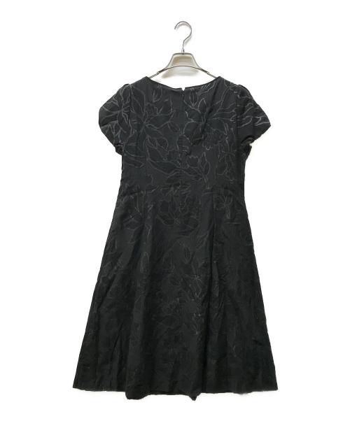 HIROKO BIS（ヒロコビス）HIROKO BIS (ヒロコビス) フラワージャガードワンピース ブラック サイズ:11の古着・服飾アイテム