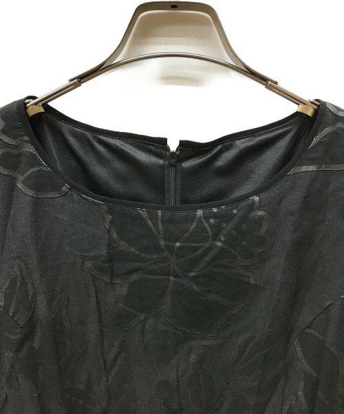 HIROKO BIS（ヒロコビス）HIROKO BIS (ヒロコビス) フラワージャガードワンピース ブラック サイズ:11の古着・服飾アイテム