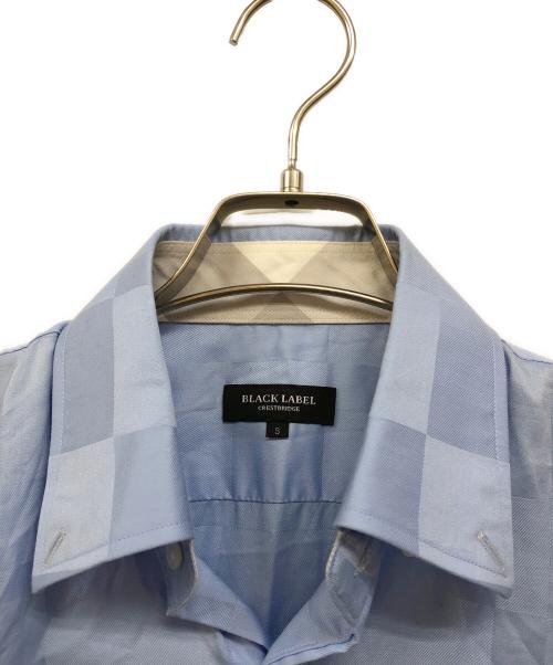 BLACK LABEL CRESTBRIDGE（ブラックレーベル クレストブリッジ）BLACK LABEL CRESTBRIDGE (ブラックレーベル クレストブリッジ) チェックBD半袖シャツ ブルー サイズ:Ｓの古着・服飾アイテム