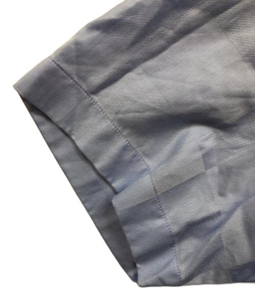 BLACK LABEL CRESTBRIDGE（ブラックレーベル クレストブリッジ）BLACK LABEL CRESTBRIDGE (ブラックレーベル クレストブリッジ) チェックBD半袖シャツ ブルー サイズ:Ｓの古着・服飾アイテム