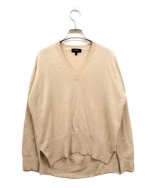 theory（セオリー）の古着「カシミヤVネックニット」｜ベージュ