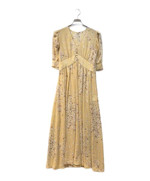 JILL STUART（ジルスチュアート）JILL STUART (ジルスチュアート) フラワーワンピース イエロー サイズ:4の古着・服飾アイテム