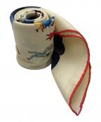 BVLGARIブルガリ）の古着「シルク大判スカーフ」｜アイボリー