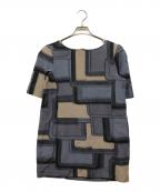 MARNIマルニ）の古着「トータルパターンブラウス」｜ネイビー