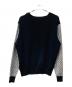VERSUS VERSACE (ヴェルサス ヴェルサーチェ) スリーブロゴクルーネックニット ブラック サイズ:SIZE XL：8000円