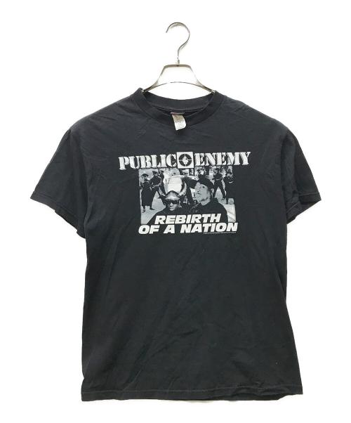 GUERRILLA FUNK PUBLIC ENEMY（ゲリラファンク パブリックエナミー）GUERRILLA FUNK PUBLIC ENEMY (ゲリラファンク パブリックエナミー) パブリックエナミー Tシャツ ブラック サイズ:SIZE Mの古着・服飾アイテム
