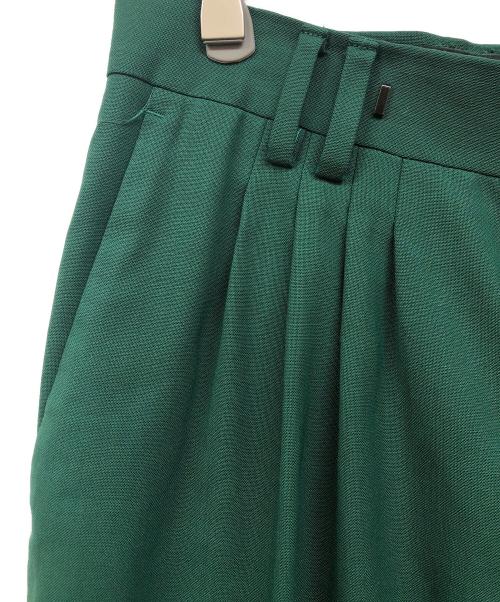 PAUL SMITH（ポールスミス）PAUL SMITH (ポールスミス) プリーツタックスラックス グリーン サイズ:Mの古着・服飾アイテム