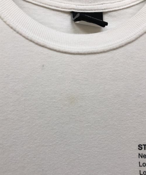 stussy（ステューシー）stussy (ステューシー) ビッグプリントtシャツ ホワイト サイズ:Sの古着・服飾アイテム