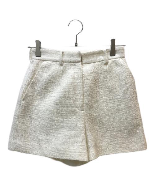 anuans（アニュアンス）anuans (アニュアンス) ツイードショートパンツ ホワイト サイズ:Mの古着・服飾アイテム
