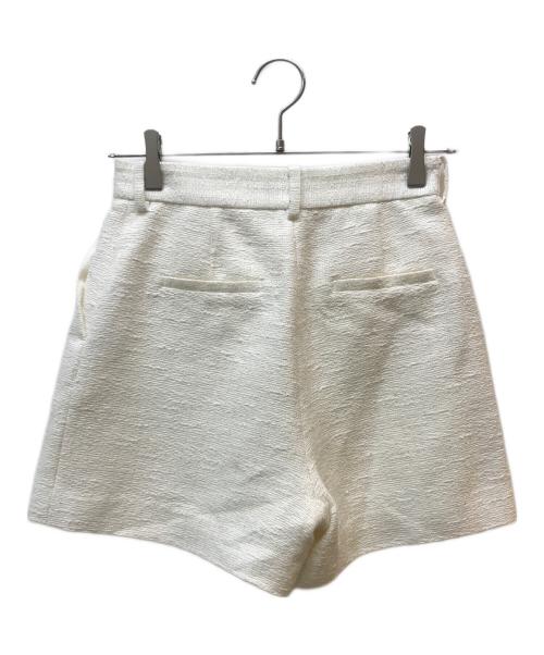 anuans（アニュアンス）anuans (アニュアンス) ツイードショートパンツ ホワイト サイズ:Mの古着・服飾アイテム