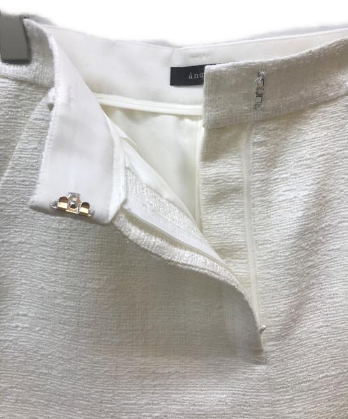 anuans（アニュアンス）anuans (アニュアンス) ツイードショートパンツ ホワイト サイズ:Mの古着・服飾アイテム