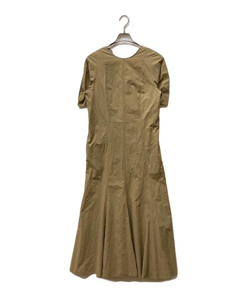 BABYLONE（バビロン）BABYLONE (バビロン) バックVカットロングワンピース ベージュ サイズ:FREEの古着・服飾アイテム